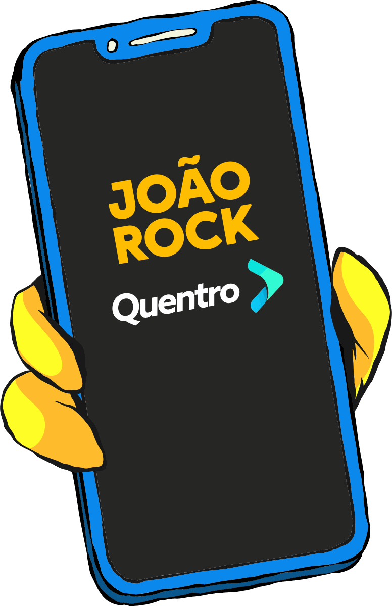 Aplicativo Quentro com o ingresso João Rock